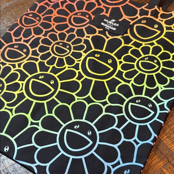 Hublot x Murakami Rainbow Flower Tote Bag Canvas Smiley - Picture 4 of 8